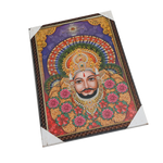 Shree Shyam Baba Photo Frame - 20 × 13 Inches | For Pooja Temple | Home Decor And Gifts