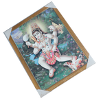 Lord Koshtak Kaal Bhairav Photo Frame - 20 × 26 Inches | For Pooja Temple | Home Decor And Gifts