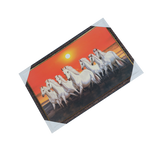 7 Running Vastu Shastr White Horse Photo Frame - 19 × 13 Inches | For Home Decor And Gifts