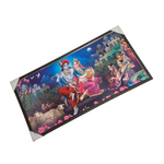 Lord Krishna And Goddess Radha With Gopis Photo Frame - 20 × 40 Inches | For Pooja Temple | Home Decor And Gifts