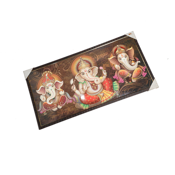 Lord Ganesha Photo Frame - 20 × 40 Inches | For Pooja Temple | Home Decor And Gifts