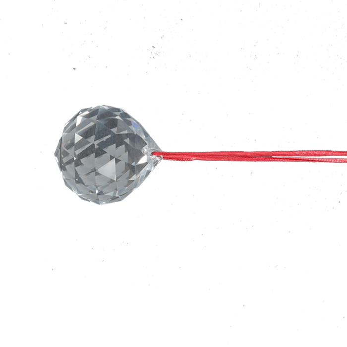 Crystal Glass Ball- 2.5 × 2 Inches