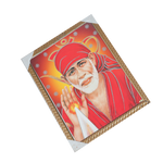 Shree Sai Baba Photo Frame - 17 × 13 Inches | For Pooja Temple | Home Decor And GIfts