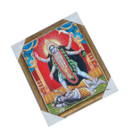 Goddess Kali Mata Standing On Lord Shiva Photo Frame - 13 × 10 Inches | For Pooja Temple | Home Decor And Gifts