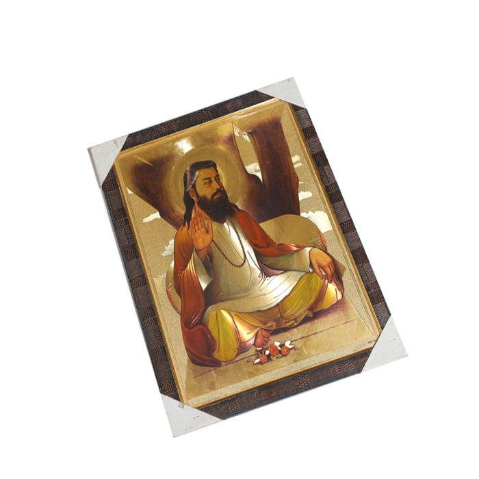 Sant Ravidas Maharaj Photo Frame - 24 × 18 Inches | For Pooja Temple | Home Decor And Gifts