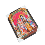 Lord Shiva And Parvati Vivah Photo Frame - 13 × 19 Inches | For Pooja Temple | Home Decor And Gifts