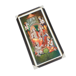 Lord Ram Darbar With Ram, Laxman, Sita And Hanuman Photo Frame - 25 × 13 Inches | For Pooja Temple | Home Decor And GIfts