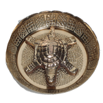 Antique Brass Turtle - 3.4 × 3.4 Inches