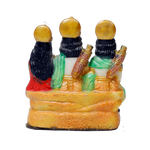 Ram Darbar Marble Dust Murti Idol - 5 × 5Inches | For Pooja Temple And Home Decor