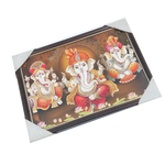 Lord Ganesha Photo Frame - 9 x 13 Inches | For Pooja Temple | Home Decor And Gifts