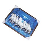 White Horse Photo Frame - 25 × 19 Inches | For Pooja Temple | Home Decor And GIfts