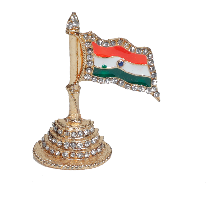 Golden Indian National Flag