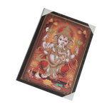 Lord Ganesha Photo Frame - 19 × 13 Inches | For Pooja Temple | Home Decor And Gifts