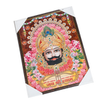 Jai Shree Shyam Baba Photo Frame - 25 × 19 Inches | For Pooja Temple | Home Decor And GIfts
