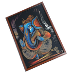 Lord Ganesha Photo Frame - 30 × 22 Inches | For Pooja Temple | Home Decor And Gifts