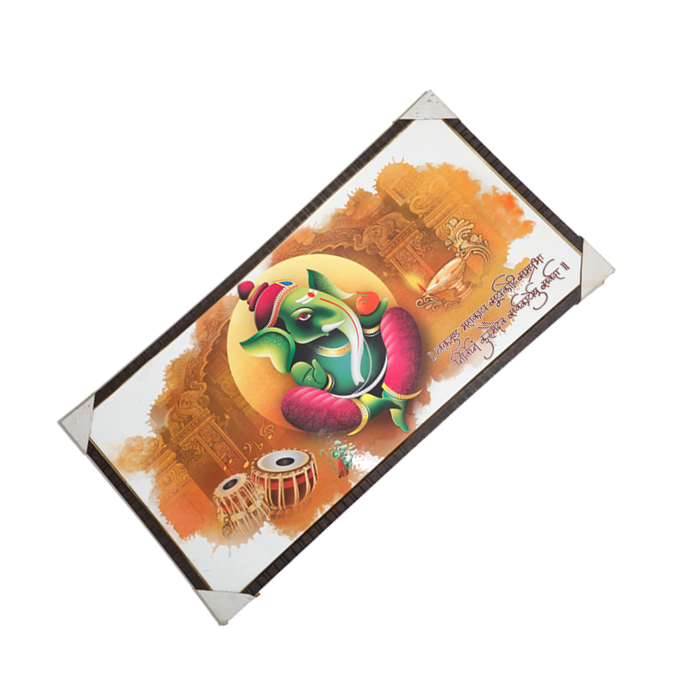 Lord Ganesha Photo Frame - 20 × 40 Inches | For Pooja Temple | Home Decor And Gifts