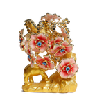 Rooster Bejeweled Peach Blossom Animal