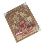 Goddess Durga Mata Is Sitting On The Lion Photo Frame - 17× 13 Inches | For Pooja Temple | Home Decor And Gifts
