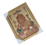 Lord Ganesha Photo Frame - 12 × 10 Inches | For Pooja Temple | Home Decor And Gifts