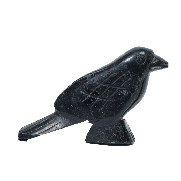 Raven Fetish Carving by Hayes Leekya -1.5 × 3.7 Inches