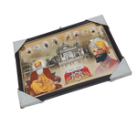 Guru Nanak Dev Ji with Guru Gobind Singh Photo Frame - 9 x 13 Inches | For Pooja Temple | Home Decor And Gifts