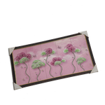 Trees With Green And Pink Flowers Photo Frame - 26 × 14 Inches | For Home Decor And Gifts
