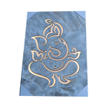 Lord Ganesha Photo Frame - 14 × 10 Inches | For Pooja Temple And Home Decor