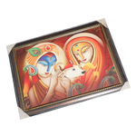 Lord Krishan And Goddess Radha Photo Frame - 31 × 23 Inches | For Pooja Temple | Home Decor And Gifts