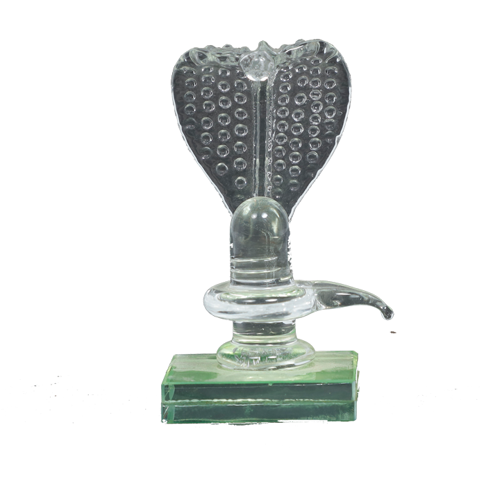 Handcrafted Glass Shiva Lingam Shiv Ling Idol for Daily Pooja and Home Decor