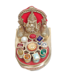 Shri Dhan Varsha Brass Kuber Yantra Chowki - 4 × 6 Inches