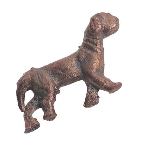 COCKER SPANIEL DOG Figurine Statue Cast Iron Rustic Brown - 2× 1 Inches
