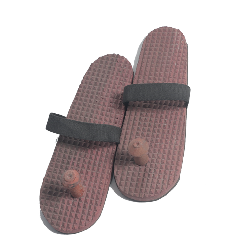 Tibetan wooden sandals worn by Buddhist monks
