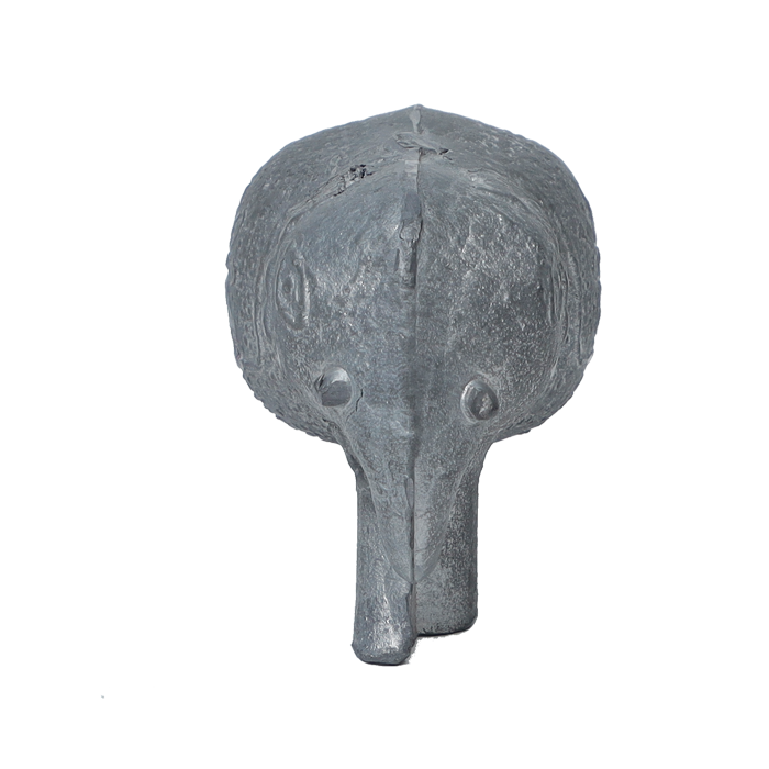 Brass Dhokra Elephant Statue With Carved Jali Design - 2.5 × 3Inches