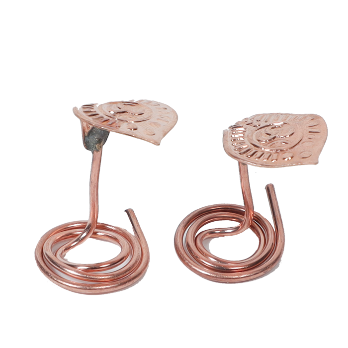 Copper nag nagin set copper snake pair