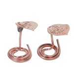 Copper nag nagin set copper snake pair