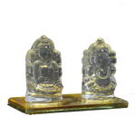 yellow Laxmi Ganesh - 3 × 4 Inches