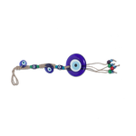 Glass Blue Evil Eye Hanger - 19 × 3 Inches