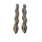 brass snake pendant - 3 × 1 Inches