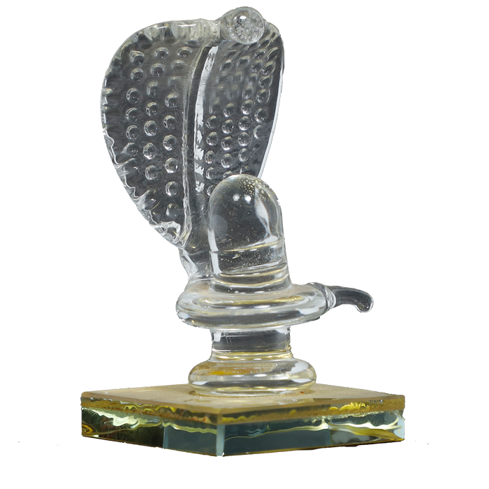 Handcrafted Glass Shiva Lingam Shiv Ling Idol for Daily Pooja and Home Decor