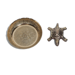 Antique Brass Turtle - 3.4 × 3.4 Inches