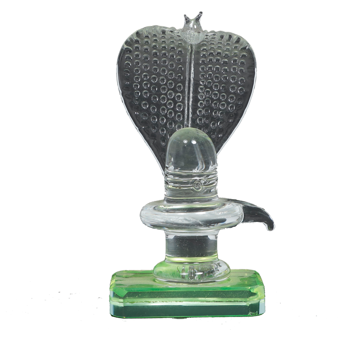 Handcrafted Glass Shiva Lingam Shiv Ling Idol
