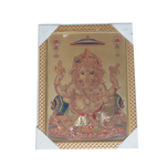 Lord Ganesha Photo Frame - 11 × 10 Inches | For Pooja Temple | Home Decor And Gifts